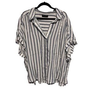 Lane Bryant Womens Button Up Top Size 24